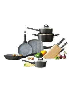 The Cooks Collective 15 Piece Kitchen Bundle In Black