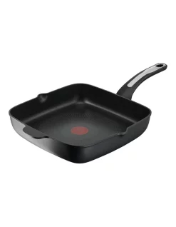 Tefal Specialty Premium Cast Aluminium Induction Non-Stick Grill Pan 28x28cm In Black