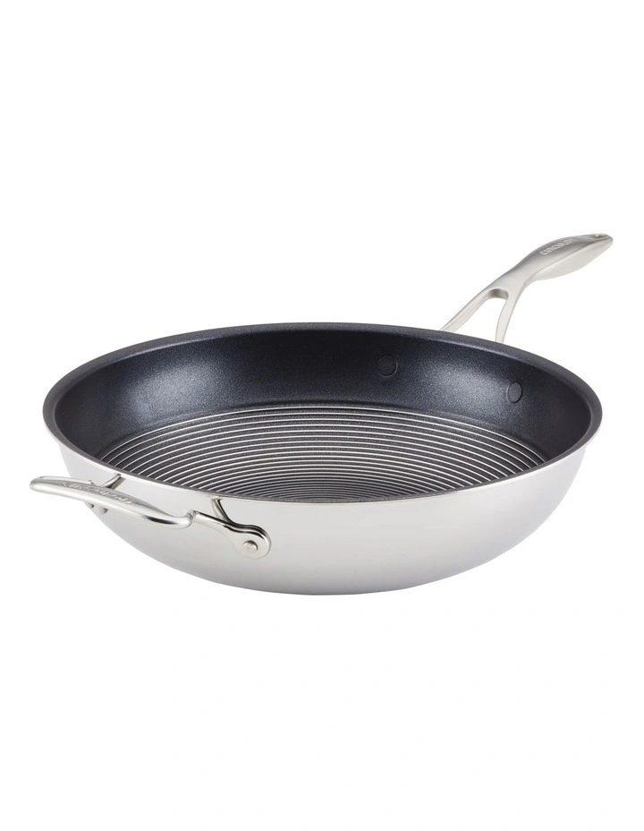 Circulon SteelShield C-Series Nonstick Stainless Steel Open Stir Fry 32cm