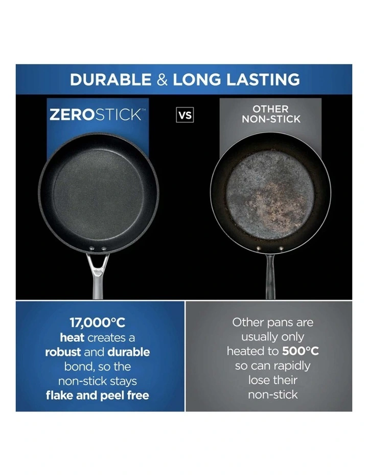 Ninja Zero Stick Saute Pan With Lid 26cm Stainless Steel/Charcoal - Image 4