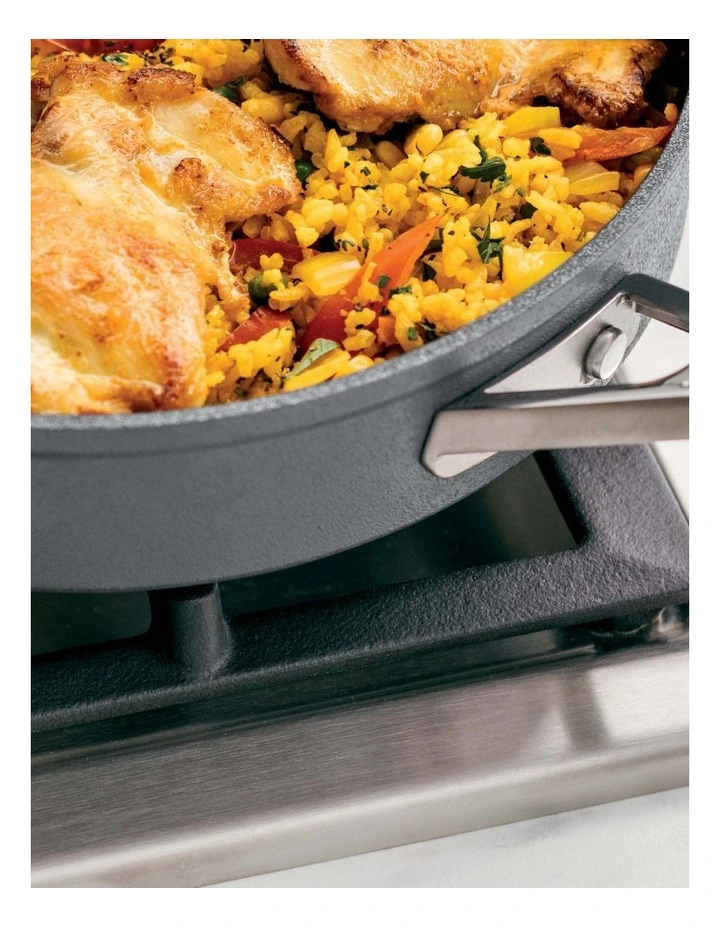 Ninja Zero Stick Saute Pan With Lid 26cm Stainless Steel/Charcoal - Image 5