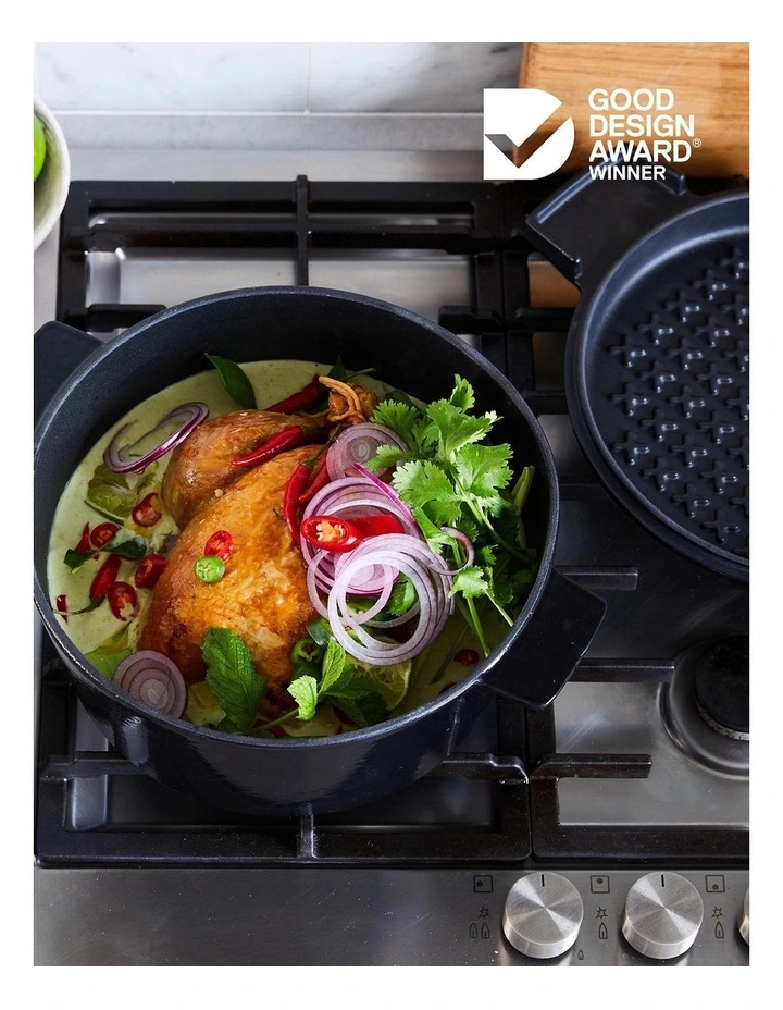 Stanley Rogers French Oven Grill Duo 24cm/3.5L In Onyx - Image 3