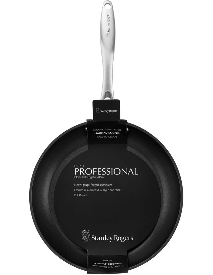 Stanley Rogers Bi-Ply Professional Non-stick Frypan 28cm In Black - Image 5