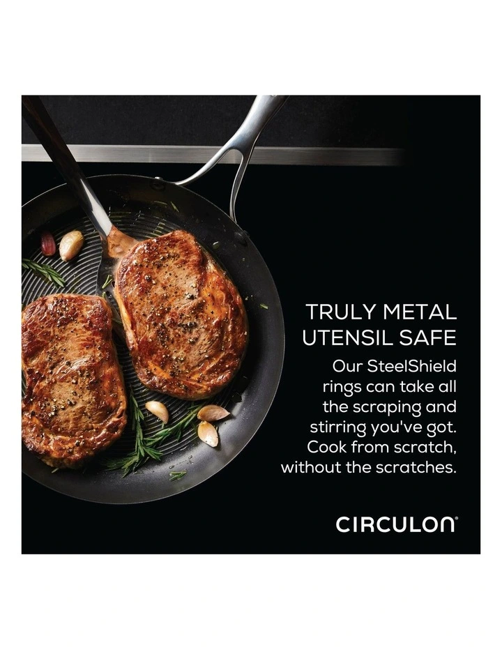 Circulon SteelShield S-Series Nonstick Frypan 28cm In Stainless Steel - Image 4