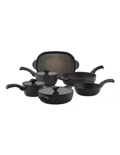Essteele Per Salute Nonstick Induction 6 Piece Cookware Set Black