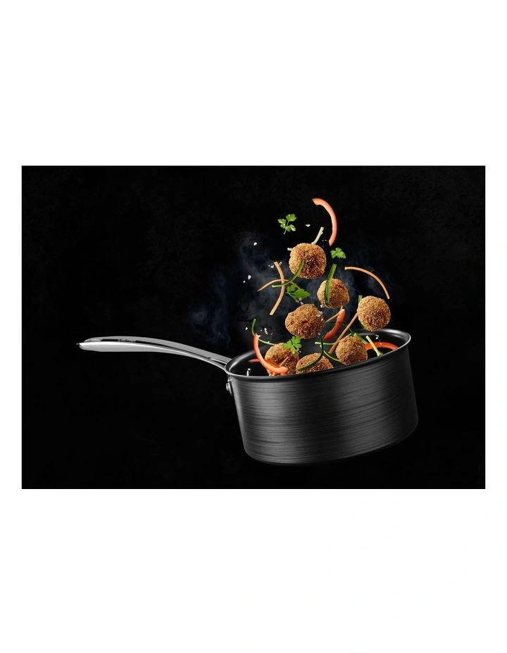 Tefal Unlimited Premium 18cm Non-Stick Induction Saucepan With Lid In Black - Image 3