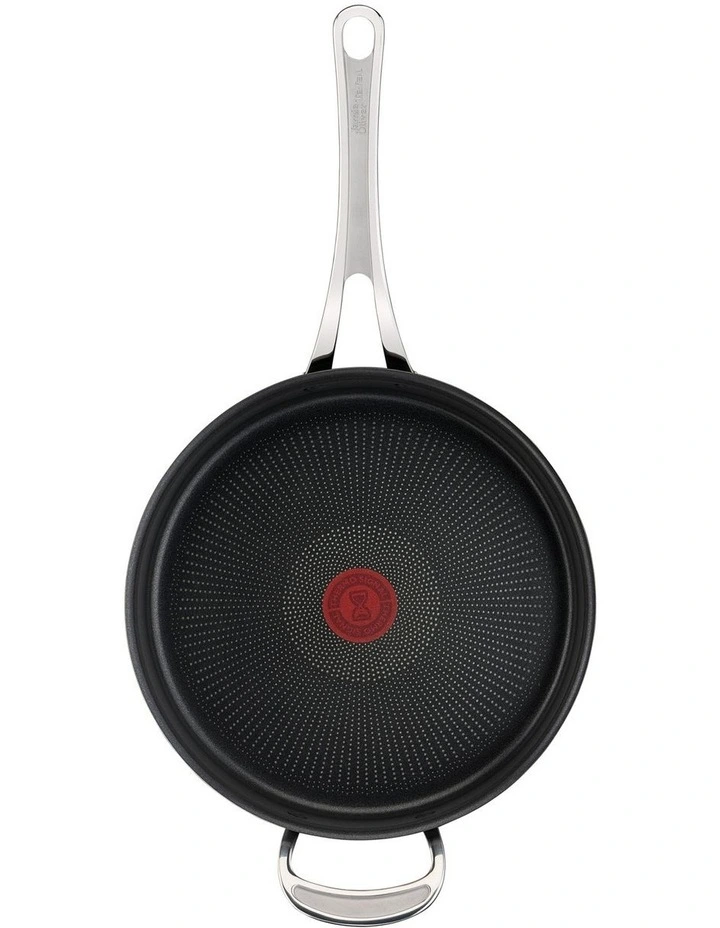 Jamie Oliver By Tefal Cooks Classic 26cm Hard Anodised Induction Saute Pan With Lid In Coal Grey - Image 5