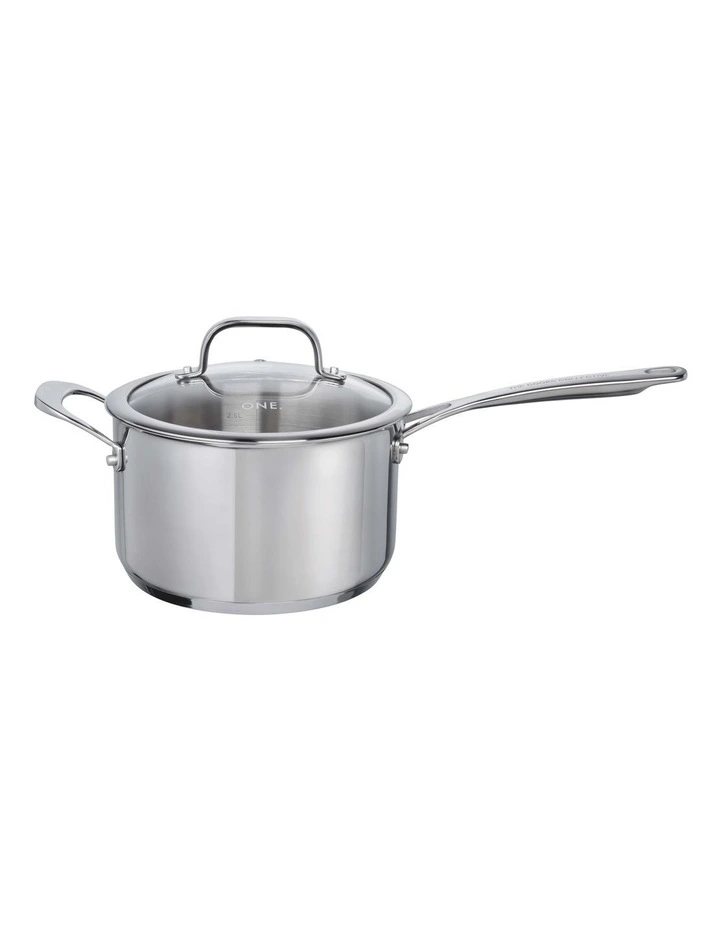 The Cooks Collective ONE Stainless Steel 20cm Saucepan With Lid 3.8lt