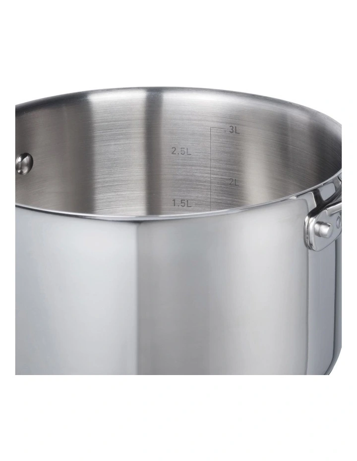 The Cooks Collective ONE Stainless Steel 16cm Saucepan With Lid 1.8lt - Image 3