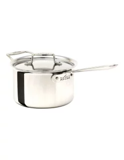 All Clad D5 Polished Induction Stainless Steel Saucepan 3.7L Lid