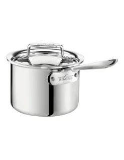 All Clad D5 Polished Induction Stainless Steel Saucepan 1.8L Lid