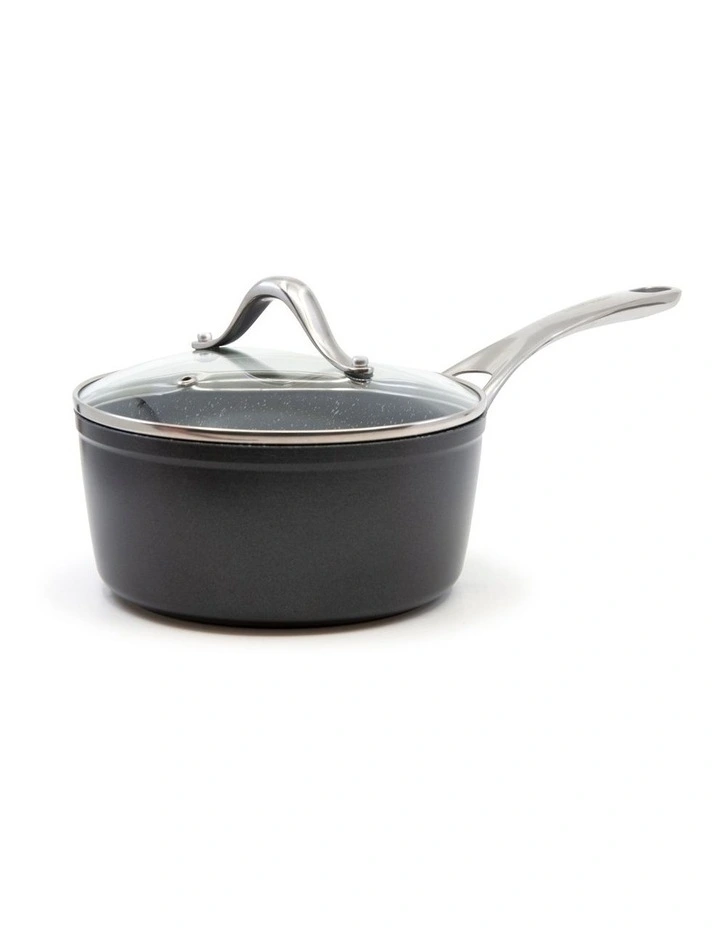 Salt&pepper Tan-Ium Saucepan With Glass Lid 18cm