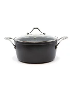 Salt&pepper Tan-Ium Casserole With Glass Lid 24cm