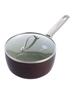 GreenPan Padova 18cm/2.01L Covered Saucepan Chocolate Truffle