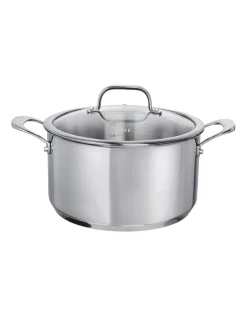 The Cooks Collective ONE Stainless Steel 24cm Casserole With Lid 5.8lt