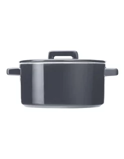 Maxwell & Williams Epicurious Round Casserole 1.3L Grey Gift Boxed