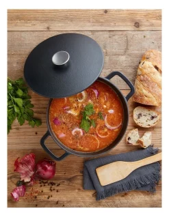 The Cooks Collective Cast Iron 24cm/4.2L Round Casserole Black -ALL CLAD Shop unnamed file 1833