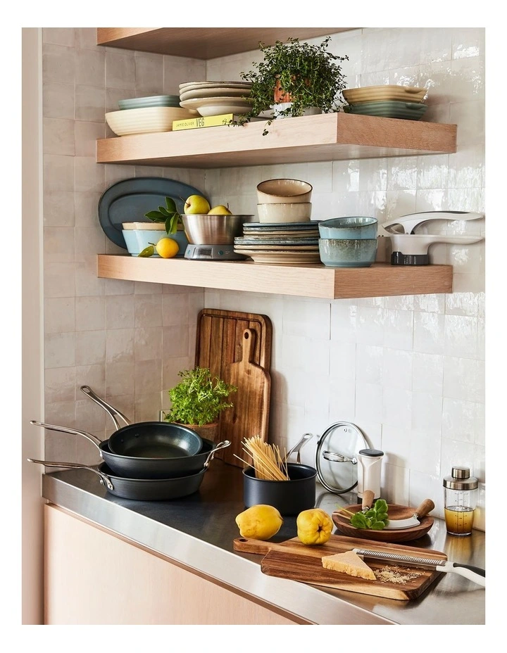 Jamie Oliver By Tefal Cooks Classic Induction Hard Anodised Non-Stick Stewpot W/Lid 24cm/5L In Coal Grey - Image 2