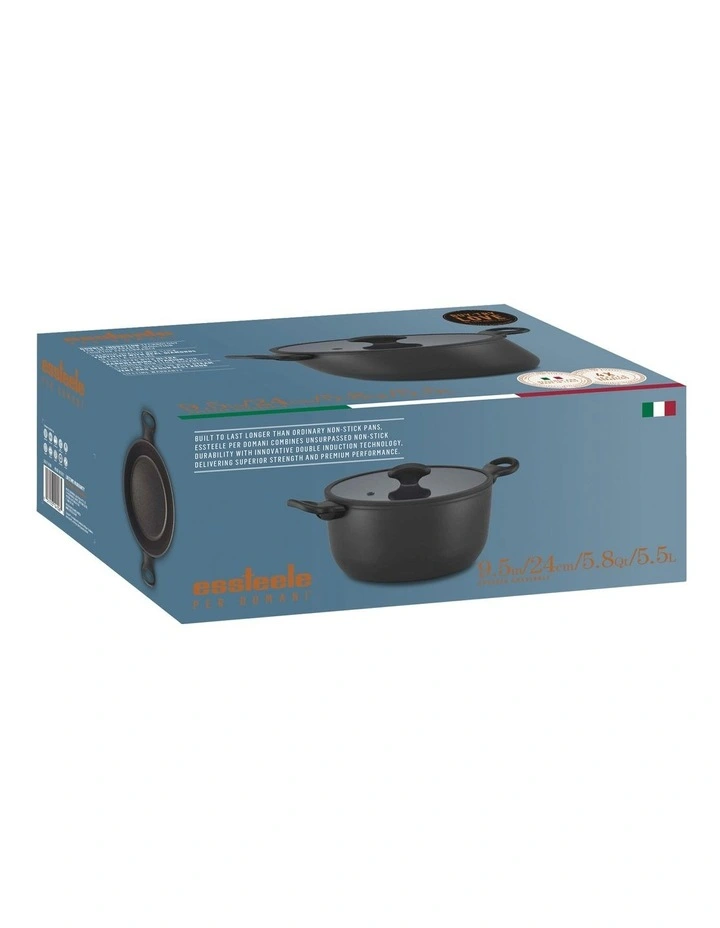 Essteele Per Domani Nonstick Induction Covered Casserole 24cm/5.5L - Image 4