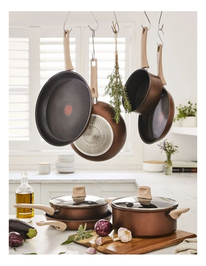 Tefal Eco Respect Induction Non-Stick Stewpot 24cm Lid In Bronze - Image 7