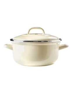 BK Dutch Dutch Oven Cream W/blue Interior 26cm