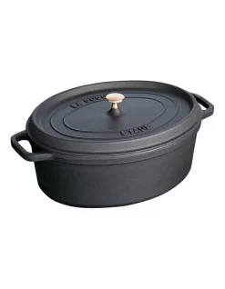 Staub 33cm Oval Cocotte Black