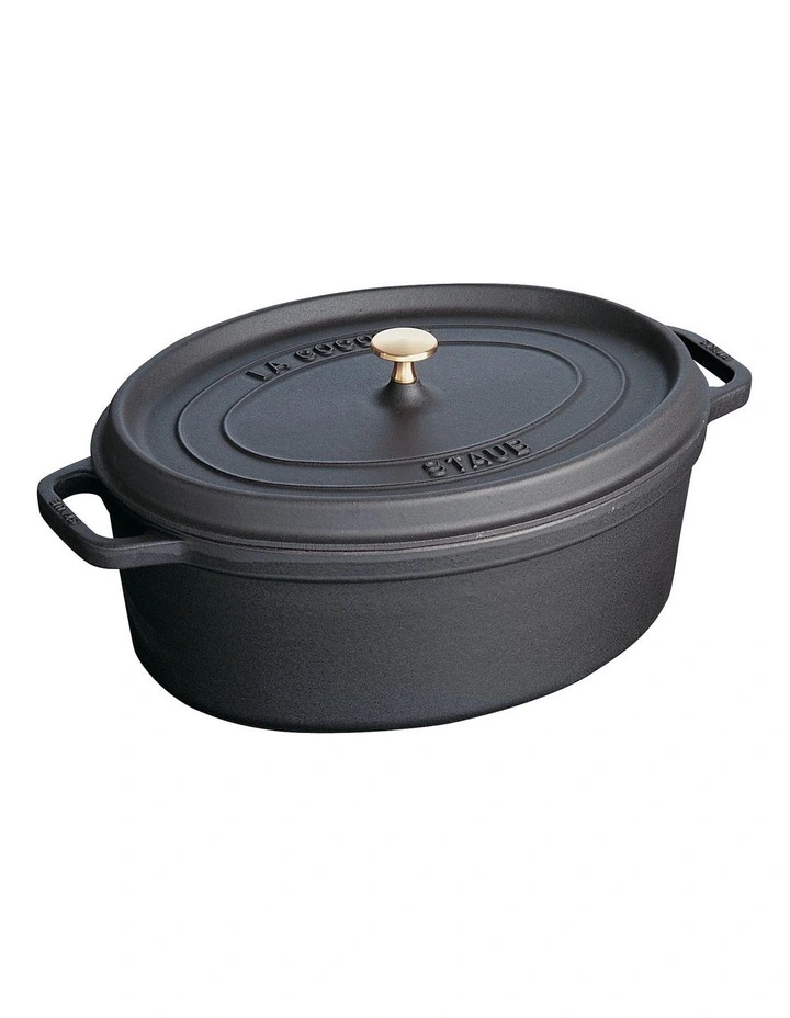 Staub 33cm Oval Cocotte Black