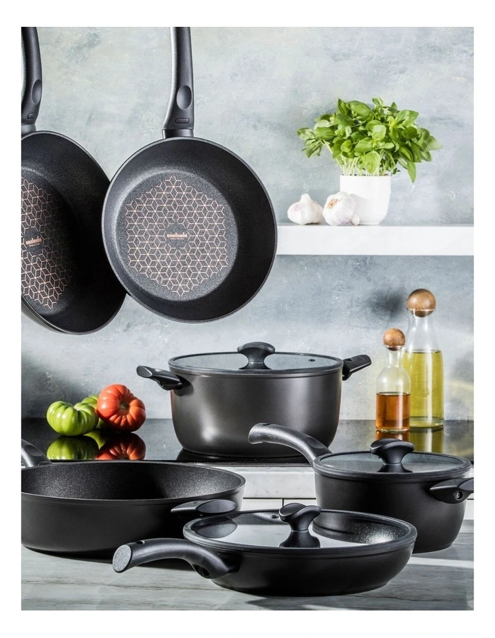 Essteele Per Salute Nonstick Induction Covered Casserole 28cm/7.7L Black - Image 2