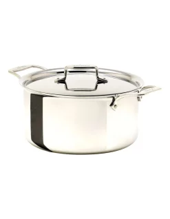 All Clad D5 Polished Induction Stainless Steel Stockpot 7.5L Lid