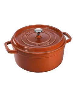 Staub Round Cocotte 20cm In Cinnamon