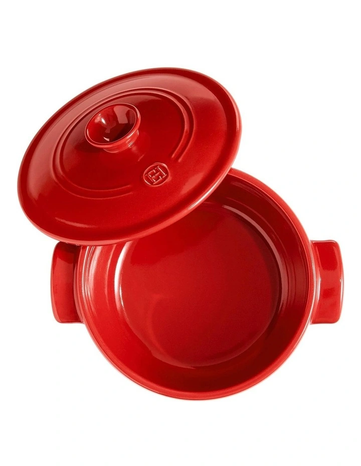 Emile Henry Round Stewpot 2.5L In Burgundy - Image 3