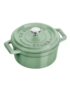 Staub Round Cocotte 20cm Sage Green
