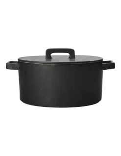 Maxwell & Williams 1.3L Round Casserole Black
