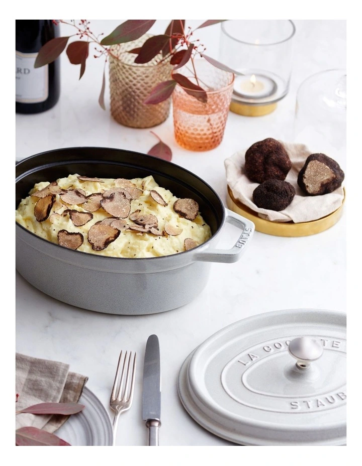 Staub 31cm Oval Cocotte White - Image 3