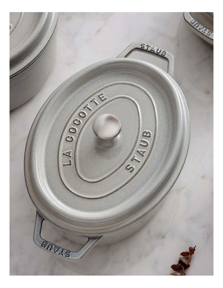 Staub 31cm Oval Cocotte White - Image 4