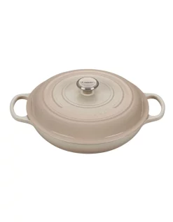 Le Creuset Signature Shallow Casserole 30cm Meringue