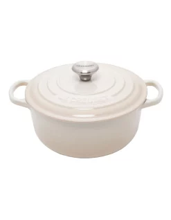 Le Creuset Signature Round Casserole 20cm Meringue