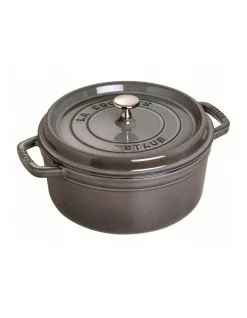 Staub 28cm/6.7L Round Cocotte Graphite