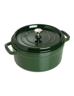 Staub 18cm/1.7L Round Cocotte Basil Green