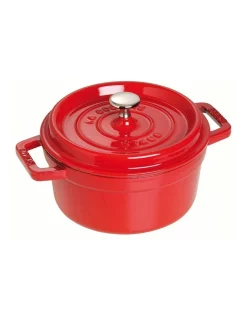 Staub Round Cocotte Cherry Red