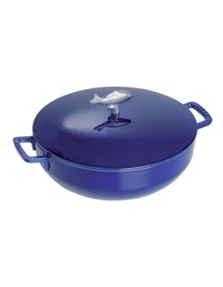 Staub 28cm/4.65L Bouillabaisse Pot Dark Blue