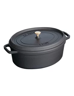 Staub 31cm/5.5L Oval Cocotte Black