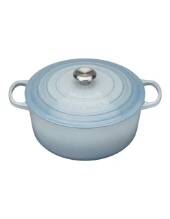 Le Creuset Signature 28cm Cast Iron Round Casserole Blue