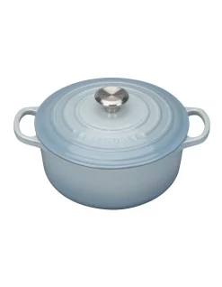 Le Creuset Signature 20cm Cast Iron Round Casserole Blue