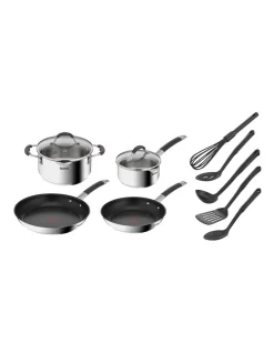 Tefal Illico Induction 4 Piece Set Utensils In Stainless Steel