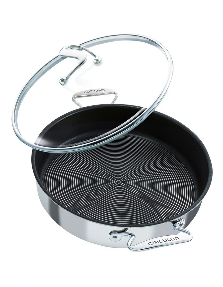 Circulon SteelShield C-Series Nonstick Stainless Steel Covered Sauteuse 30cm/4.7L - Image 3
