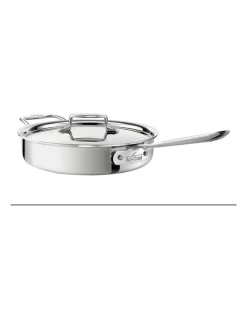 All Clad D5 Polished Induction Stainless Steel Sautepan 2.8L Lid