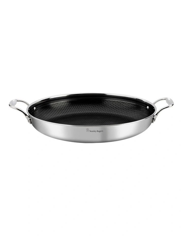 Stanley Rogers SR-Matrix Non-Stick Round Roasting Pan 36cm In Silver - Image 3