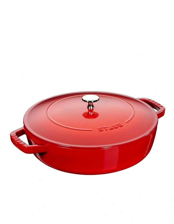 Staub Saute Pan Chistera Round 26 Cm Cherry