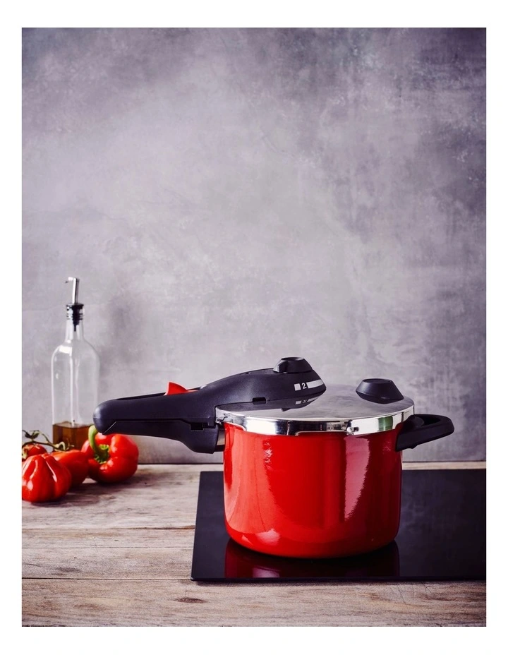 BK Pressure Cooker Red 22cm/6.0L - Image 2